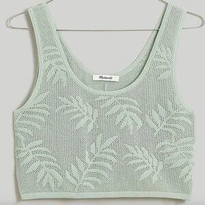 Palm-Stitch Crop Sweater Tank Madewell